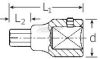 Stahlwille 59 17 05050017 6szög Rátűzőkulcs 17mm 3/4" (20mm) 5050017