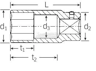 Stahlwille 56 41 05020041 6szög Dugókulcs 41mm 3/4" (20mm) 5020041