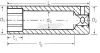 Stahlwille 40 L 7 01020007 6szög Dugókulcs 7mm 1/4" 1020007