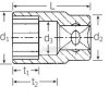 Stahlwille 40 10 01010010 6szög Dugókulcs 10mm 1/4" 1010010