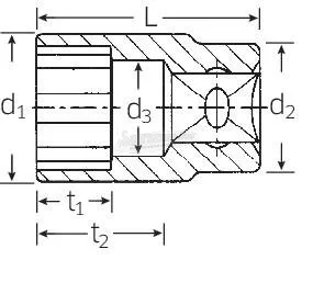 Stahlwille 40 10 01010010 6szög Dugókulcs 10mm 1/4" 1010010
