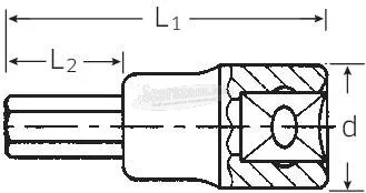 Stahlwille 49 8 02050008 6szög Rátűzőkulcs 8mm 3/8"