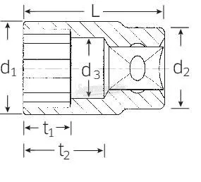 Stahlwille 50 17 03010017 6szög Dugókulcs 17mm 1/2" 50 17