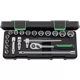   Stahlwille 45/14/5I QR KN Dugókulcs készlet 3/8" 19 részes 96021180