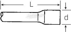 Stahlwille 559/8 15010001 Toldószár Meghajtás (csavarhúzó) 3/4" (20mm) Elhajtás 3/4" (20mm) 200mm 1db 15010001