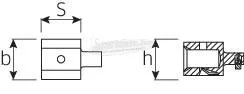 Stahlwille 7370/10 58290010 Dugókulcs adapter 1db 58290010