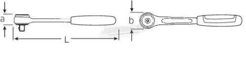 Stahlwille 411-2K 11231011 Átváltó racsni 1/4" 118mm 11231011