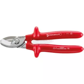   Stahlwille 6630 7 220 KABELSCHERE szigetelt VDE 1000V 220mm 66307220 Kábelvágó olló Alkalmas (csupaszoló technika) Alumínium- és rézkábel, egy- és többerű 70mm² 66307220