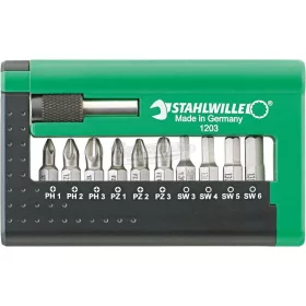  Stahlwille 1203 BIT-SET FUER ELEKTRONISCHE BOHRMASCHINEN 96080115 Bit készlet 96080115