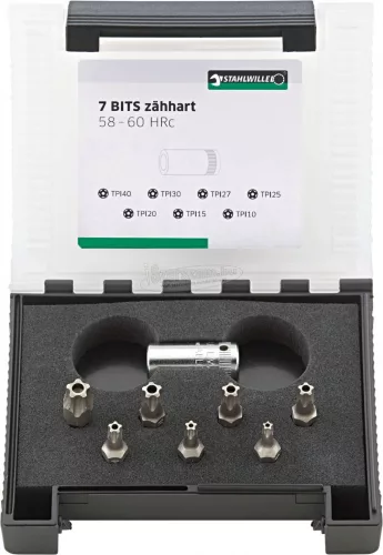Stahlwille 1204/8N 5 STERN BITS-SET 96081113 Bit készlet 96081113