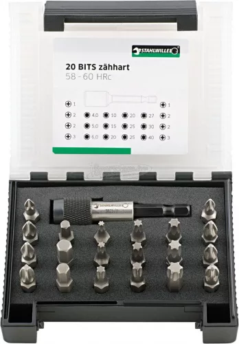 Stahlwille 1204/21-1 BIT-SET IN KUNSTSTOFFBOX 96080121 Bit készlet 96080121