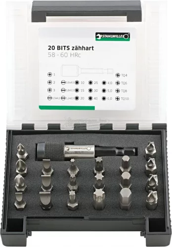 Stahlwille 1204/21-2 BIT-SET IN KUNSTSTOFFBOX 96080122 Bit készlet 96080122