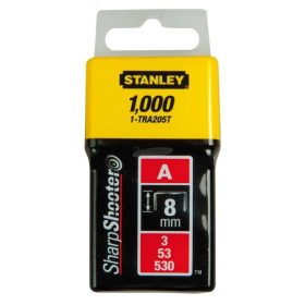 STANLEY Tűzőkapocs A típus-8mm 1000db 1-TRA205T