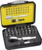 Stanley by Black & Decker 1-13-904 Bit készlet 32 részes Mini racsnival 1-13-904