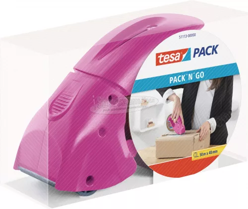 tesa Ragasztószalag adagoló Pack n Go 50m x 50mm 51113-00000-00