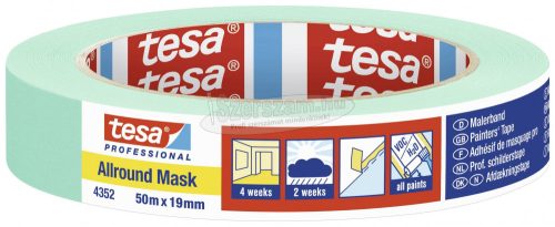 tesa ALLROUND MASK Krepp szalag Menta 50m x 19mm 1db 04352-00000-00