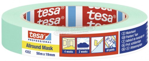 tesa ALLROUND MASK 04352-00000-00 Krepp szalag Menta 50mx19mm 1db 04352-00000-00