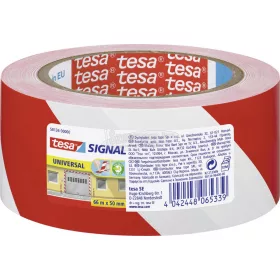   tesa UNIVERSAL Jelölő ragasztószalag SIGNAL Piros, Fehér 66m x 50mm 1db 58134-00000-00