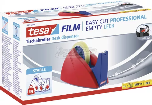 tesa Asztali adagoló Easy Cut Piros, Kék 33m x 19mm 1db 57422-00000-03
