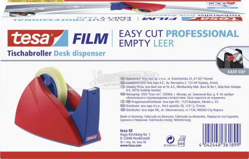 tesa Asztali adagoló Easy Cut Piros, Kék 33m x 19mm 1db 57422-00000-03