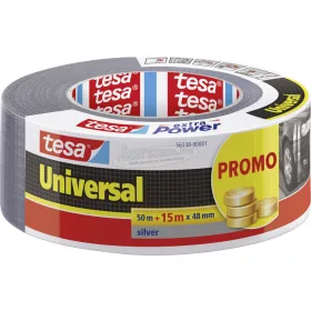   tesa UNIVERSAL Szövet ragasztószalag Ezüst 65m x 48mm 1db 56338-00001-01