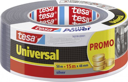 tesa UNIVERSAL Szövet ragasztószalag Ezüst 65m x 48mm 1db 56338-00001-01