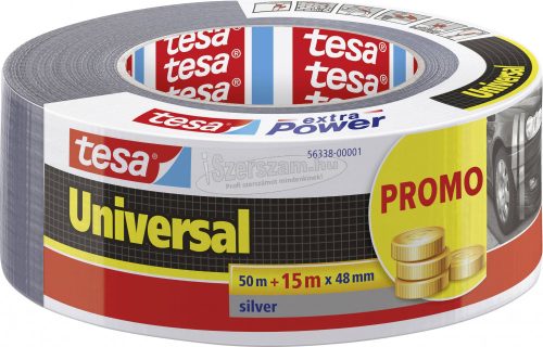 tesa UNIVERSAL 56338-00001-01 Szövet ragasztószalag Ezüst 65mx48mm 1db 56338-00001-01