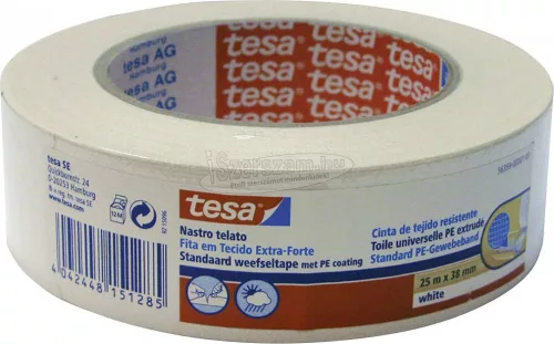 tesa Szövet ragasztószalag Fehér 25m x 38mm 1db 56359-00001-00