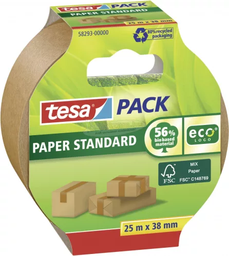 tesa STANDARD ecoLogo Csomagolószalag Barna 25m x 38mm 1db 58293