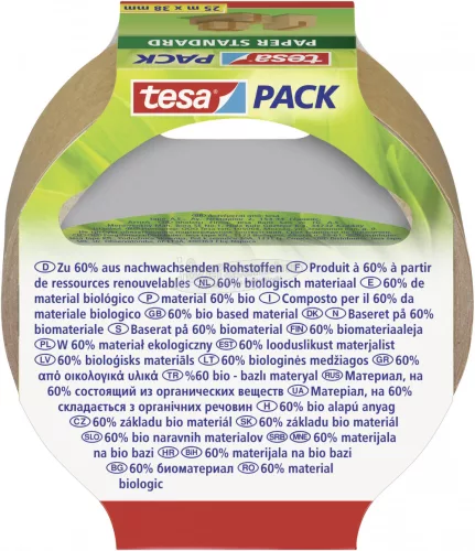 tesa STANDARD ecoLogo Csomagolószalag Barna 25m x 38mm 1db 58293