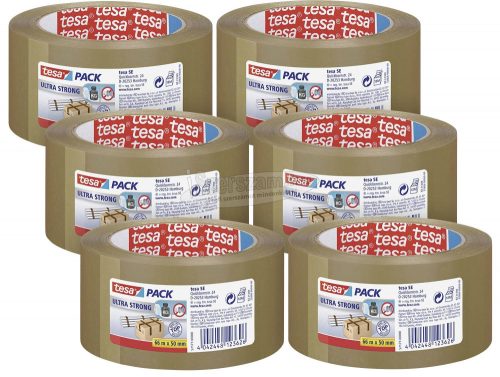 tesa ULTRA STRONG Csomagolószalag Barna 66m x 50mm 6db 57177