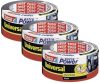 tesa extra Power UNIVERSAL Szövet ragasztószalag Fekete 25m x 50mm 3db 56388