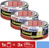 tesa extra Power UNIVERSAL Szövet ragasztószalag Fekete 25m x 50mm 3db 56388