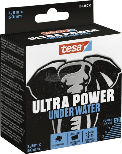 tesa ULTRA POWER UNDER WATER javítószalag Fekete 1,5m x 50mm 1db 56491-00000-00