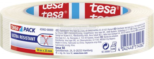 tesa ULTRA RESISTANT Filament ragasztószalag tesapack Átlátszó 50m x 25mm 1db 45902-00000-00