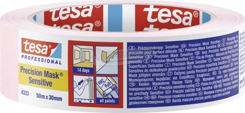 tesa PRECISION SENSITIVE 04333-00019-02 Krepp szalag Präzisionskrepp Világos rózsaszín 50mx30mm 1db 04333-00019-02