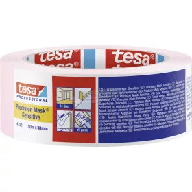   tesa PRECISION SENSITIVE Krepp szalag Világos rózsaszín 50m x 38mm 1db 04333-00020-02