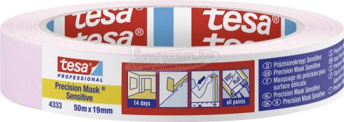 tesa PRECISION SENSITIVE Krepp szalag Világos rózsaszín 50m x 19mm 1db 04333-00017-02