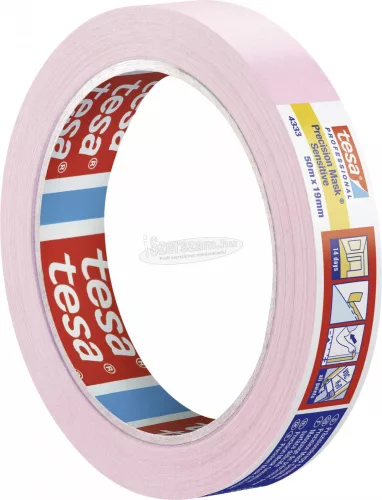 tesa PRECISION SENSITIVE Krepp szalag Világos rózsaszín 50m x 19mm 1db 04333-00017-02