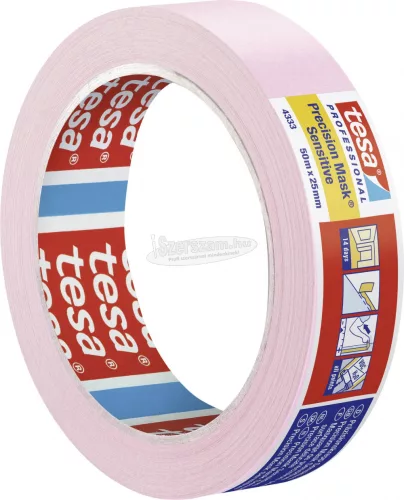 tesa PRECISION SENSITIVE Krepp szalag Világos rózsaszín 50m x 25mm 1db 04333-00018-02