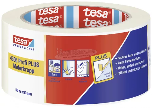 tesa PREMIUM Krepp szalag tesakrepp Bézs 50m x 50mm 1db 04306-00046-02