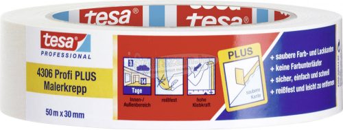tesa PREMIUM Krepp szalag tesakrepp Bézs 50m x 30mm 1db 04306-00044-02