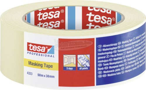 tesa STANDARD 04323-00043-00 Krepp szalag tesakrepp Bézs 50mx38mm 1db 04323-00043-00