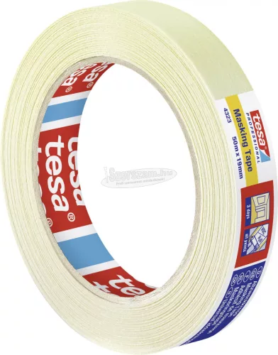 tesa STANDARD Krepp szalag tesakrepp Bézs 50m x 19mm 1db 04323-00040-00