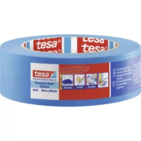   tesa UV álló Precíziós festőszalag Kültérre Kék 50m x 38mm 1db 04440-00003-00