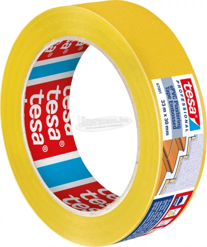 tesa SPVC EMBOSSED Vakolat színelválasztó szalag Professional Sárga 33m x 30mm 1db 67001-00000-00