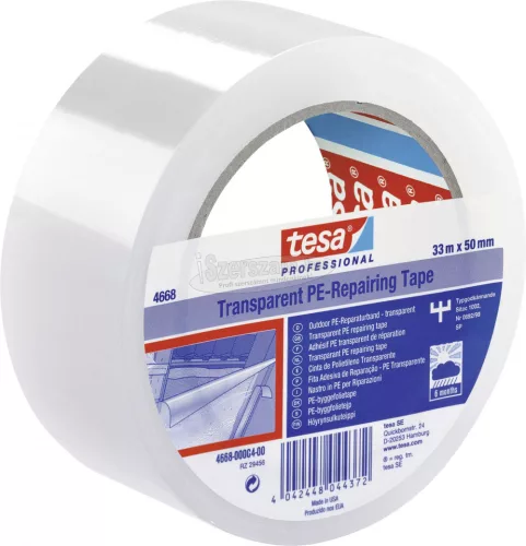 tesa Fóliaragasztó Repair tape Professional Átlátszó 33m x 50mm 1db 04668-00004-01