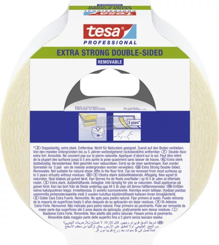 tesa EXTRA STRONG Fektető szalag Professional Átlátszó 25m x 50mm 1db 51960-00001-11