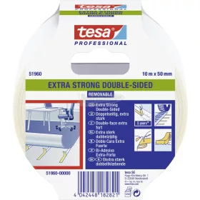   tesa EXTRA STRONG Fektető szalag Professional Átlátszó 10m x 50mm 1db 51960-00000-11