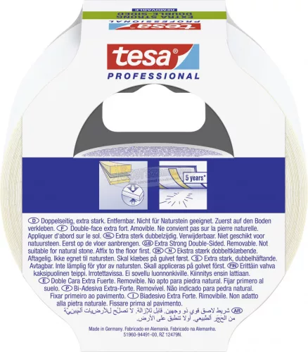 tesa EXTRA STRONG Fektető szalag Professional Átlátszó 10m x 50mm 1db 51960-00000-11